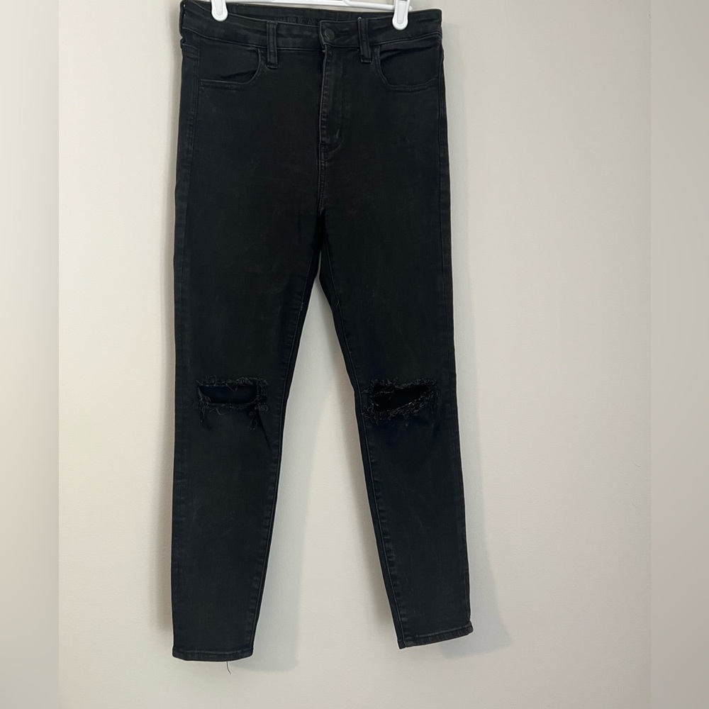Dark grey/black next level stretch jeggings